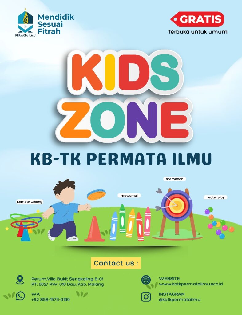 KB-TK Permata Ilmu hadir di Pasar Minggu Oma Campus pada Ahad, 30 November 2025 dengan Kids Zone berisi permainan edukatif gratis seperti lempar gelang, mewarnai, memanah, dan water play. Tersedia juga stand kuliner Paguyuban Permata Ilmu dengan aneka kukusan hangat, buah segar, dan susu sehat. Ajak si kecil bermain sambil mengenal dunia belajar yang ceria di KB-TK Permata Ilmu!